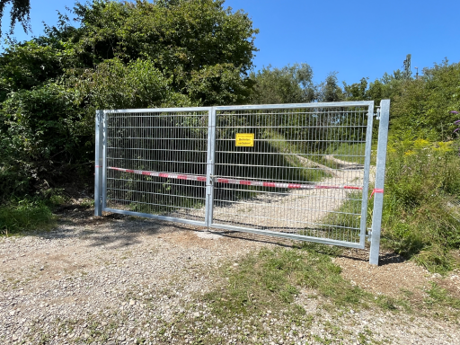 Stahltor verzinkt - S-Bahnwerk Steinhausen